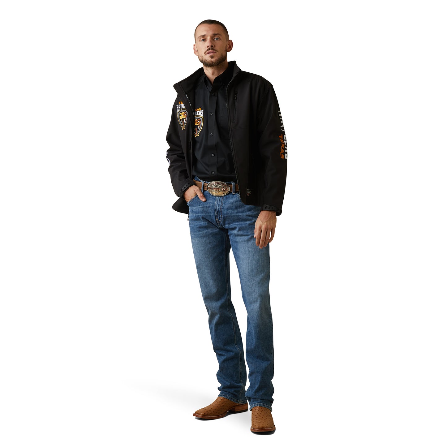 Ariat Men's Texas Rattlers Black Team Softshell Jacket 10044721