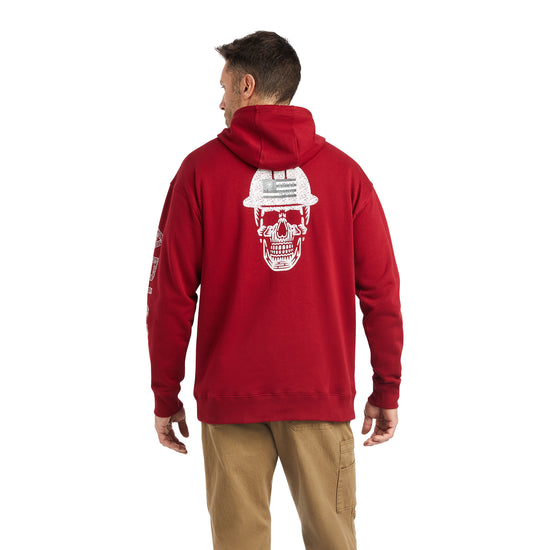 Ariat Men's Rebar Roughneck Red Pullover Hoodie 10041446