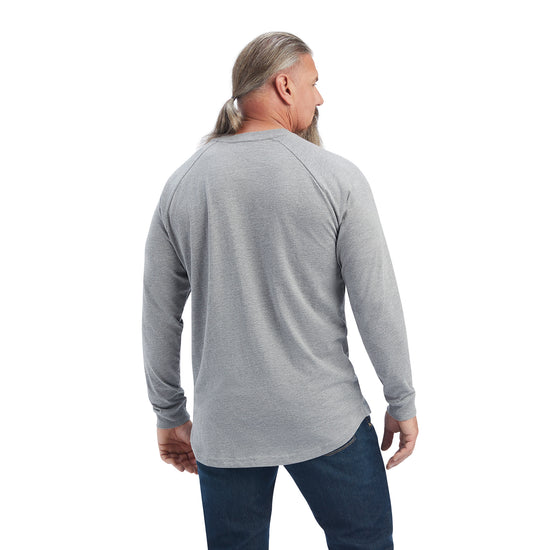 Ariat Men's Rebar Cotton Strong Heather Grey T-Shirt 10041488