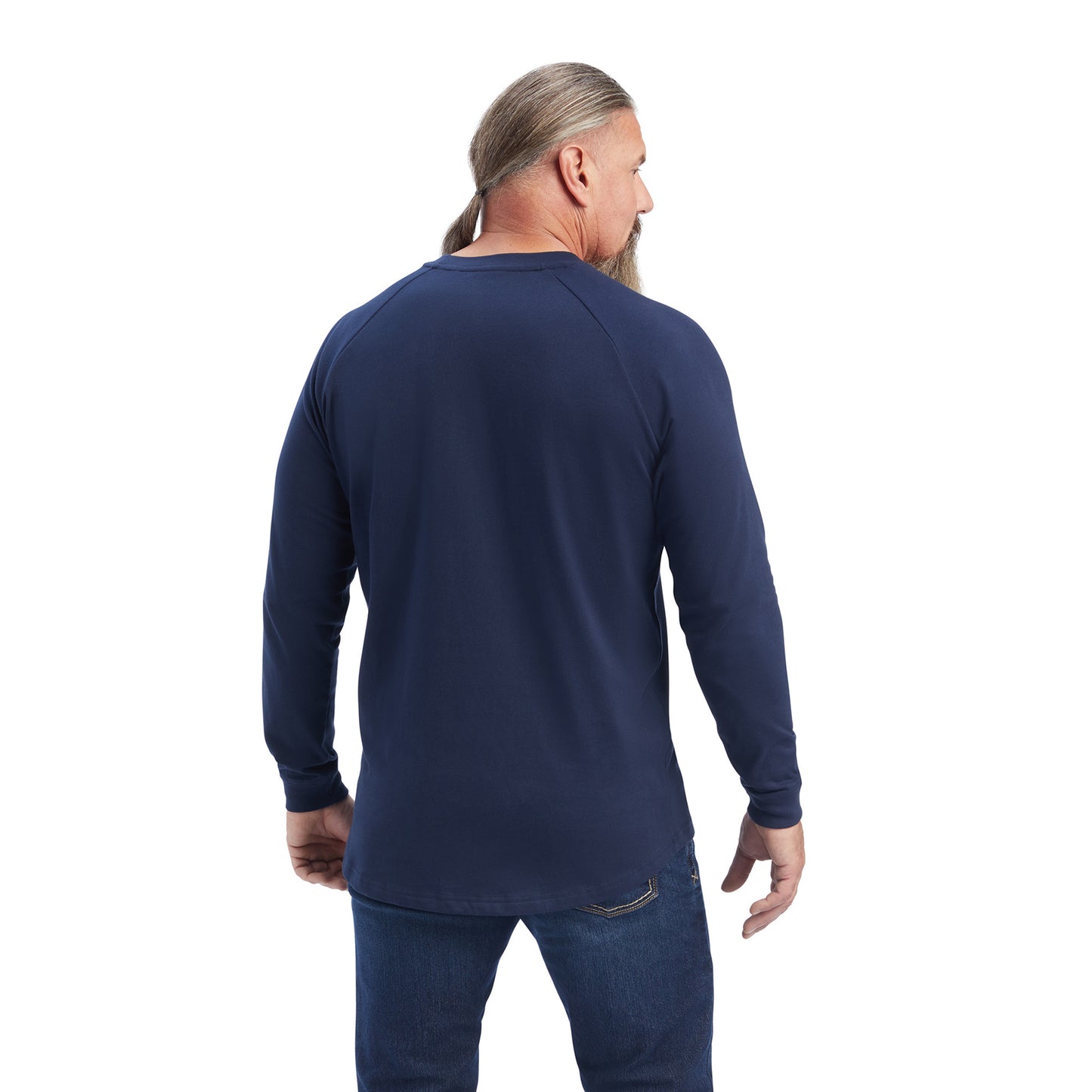 Ariat® Men's Rebar Cotton Strong Navy T-Shirt 10041489
