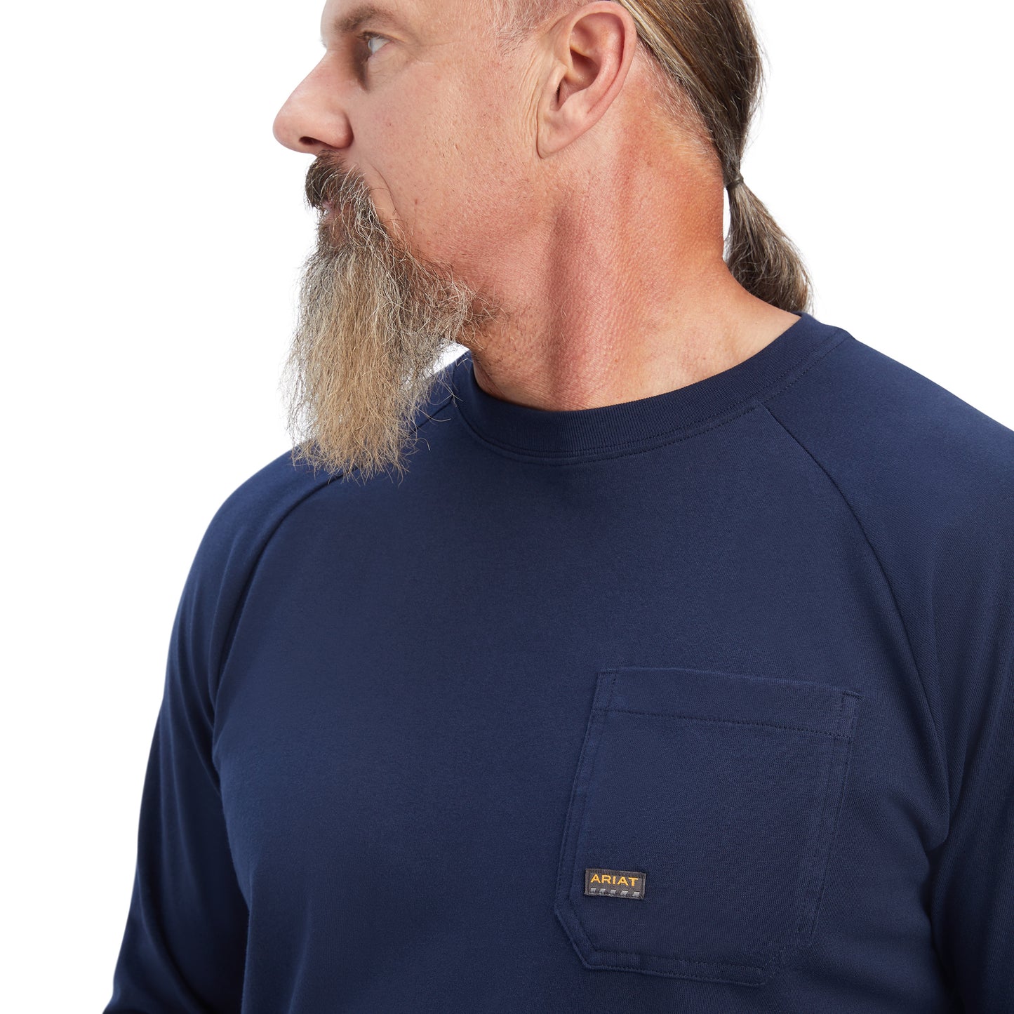 Ariat® Men's Rebar Cotton Strong Navy T-Shirt 10041489