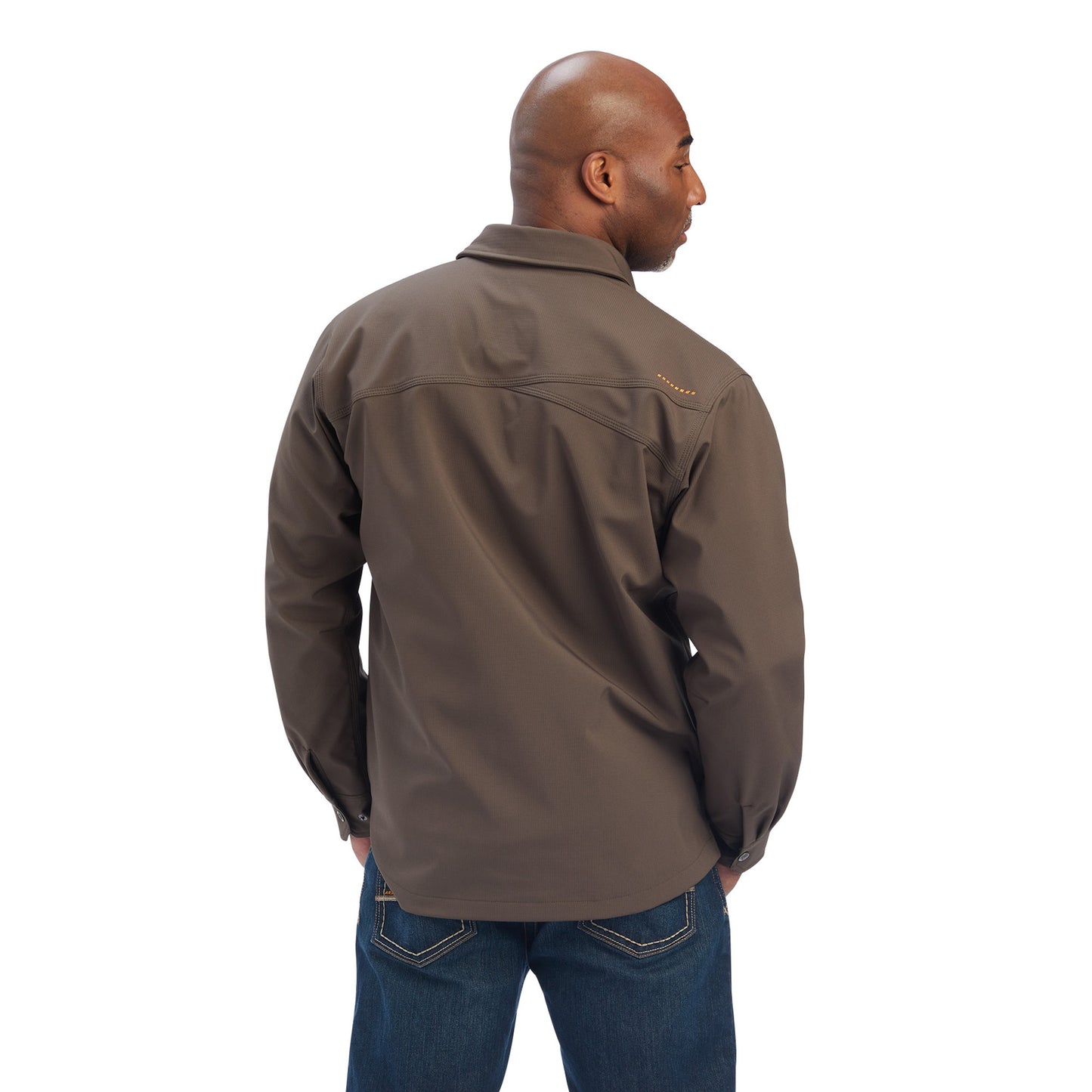Ariat® Men's Rebar DuraStretch Utility Wren Brown Shirt Jacket 10041696