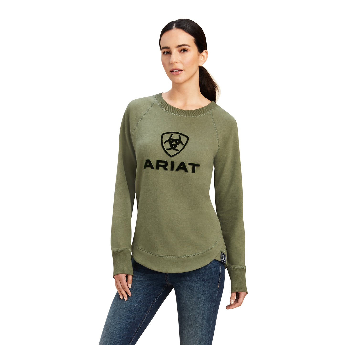 Ariat® Ladies Benicia Four Leaf Clover Sweatshirt 10041316