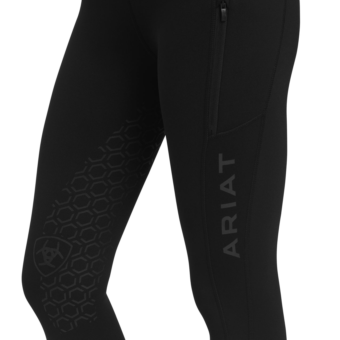 Ariat® Ladies Venture Thermal Half Grip Tight Black Leggings 10041347