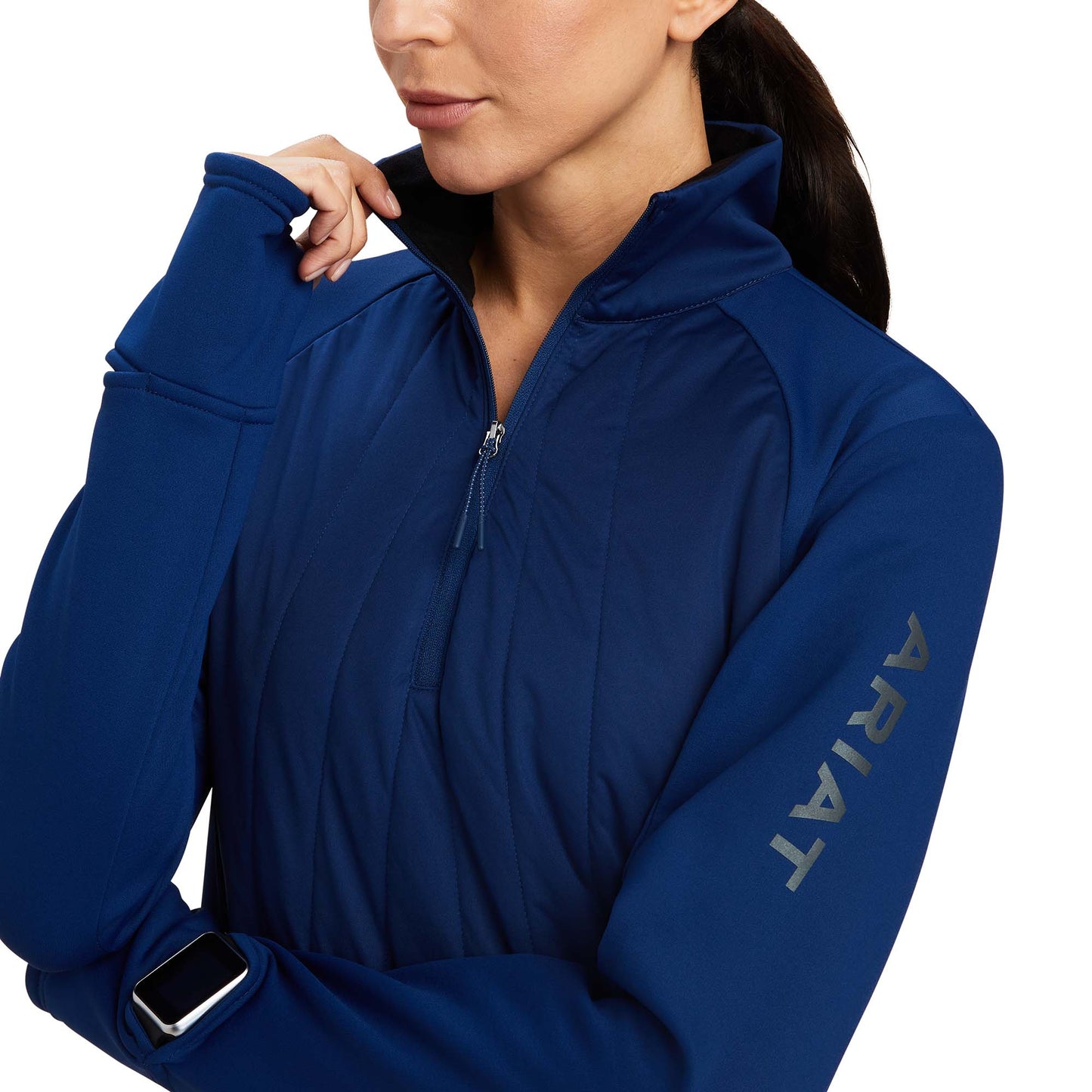 Ariat® Ladies Venture 1/2 Zip Estate Blue Pullover Sweat Shirt 10041396