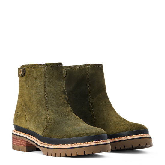 Ariat Ladies Leighton Waterproof Olive Green Boots 10042557