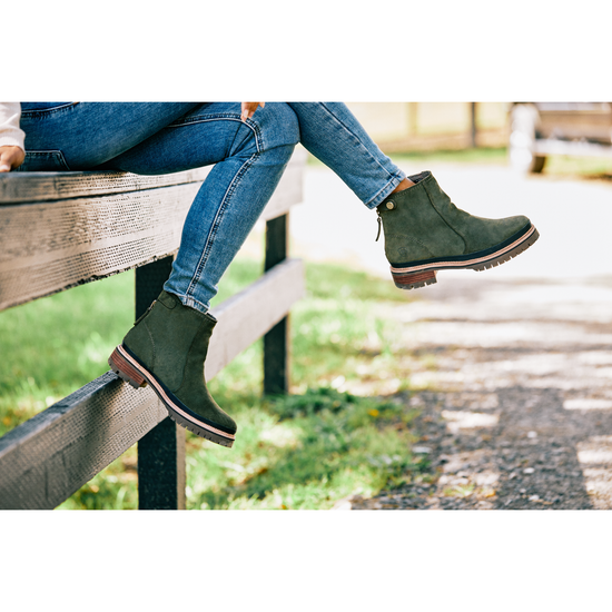 Ladies cheap green boots