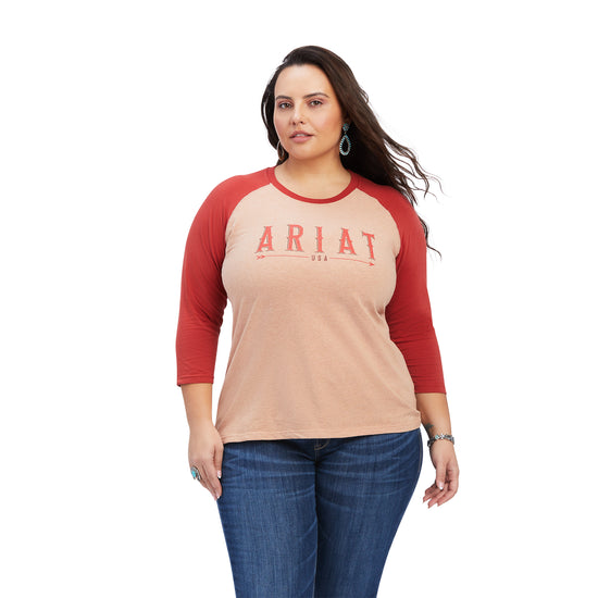 Ariat Ladies R.E.A.L.™ ARROW Classic Pink T-Shirt 10041296