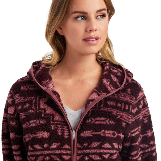 Ariat® Ladies R.E.A.L™ Berber Mulberry Brown Pullover 10041456
