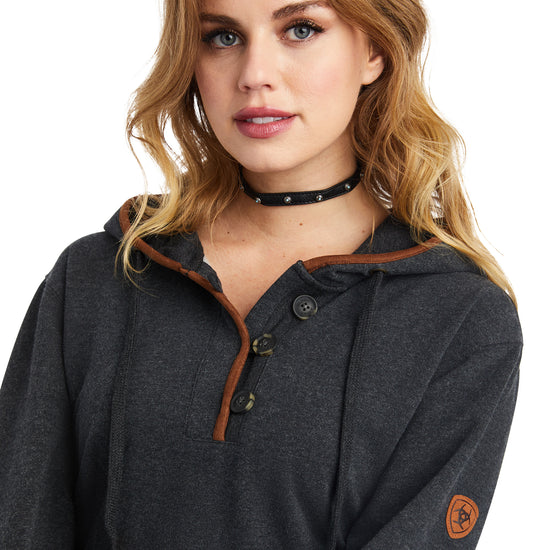 Ariat Ladies R.E.A.L™ Elevated Heather Charcoal Hoodie 10042238