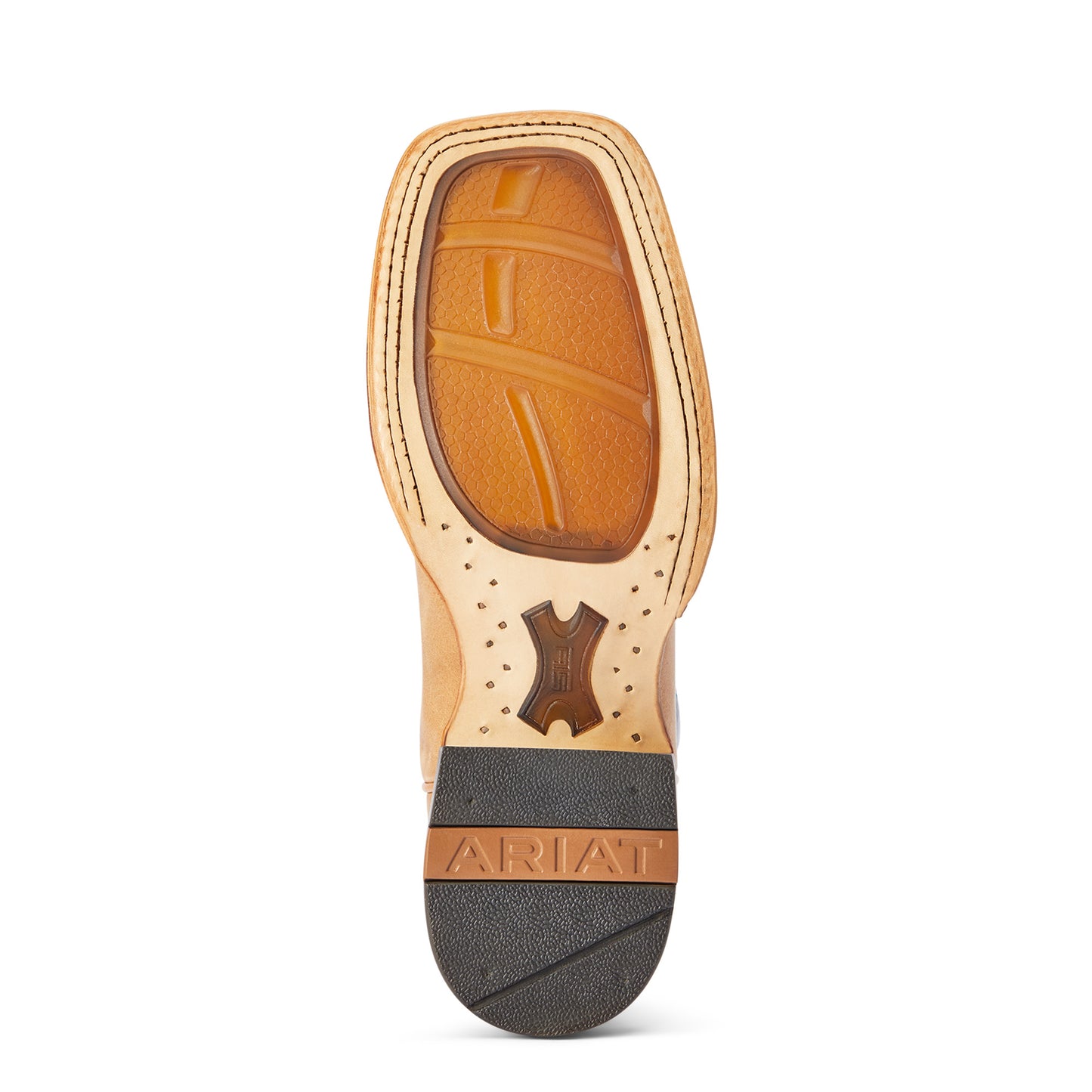 Ariat Ladies Darbie Square Toe Flaxen & Navy Patent Boots 10042388