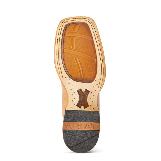 Ariat Ladies Darbie Square Toe Flaxen & Navy Patent Boots 10042388