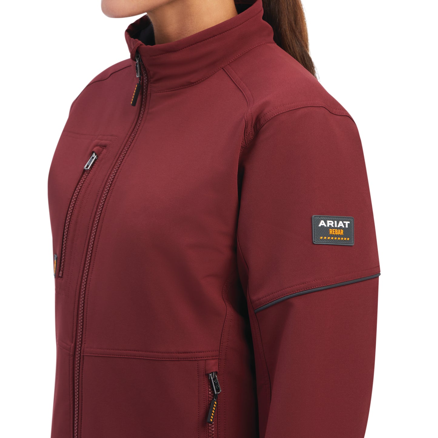 Ariat® Ladies Rebar DuraStretch Insulated Port Red Jacket 10041472