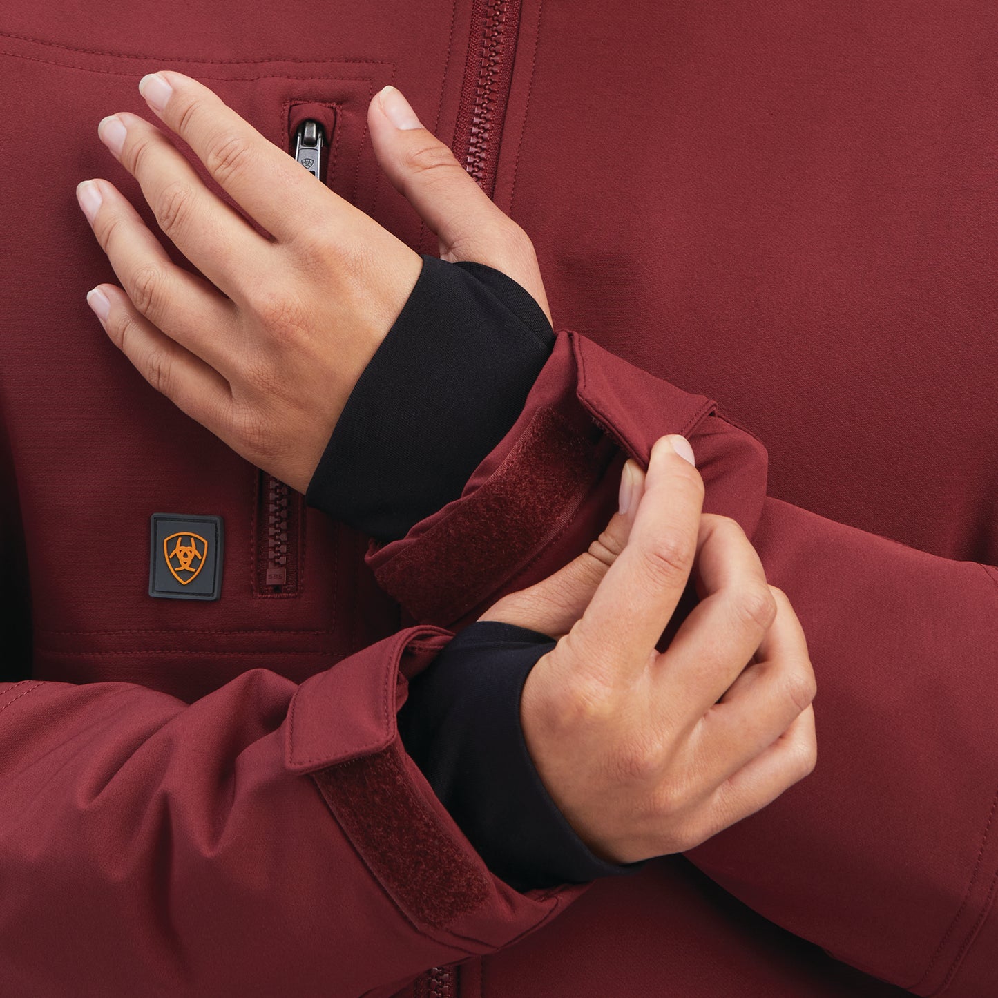 Ariat® Ladies Rebar DuraStretch Insulated Port Red Jacket 10041472