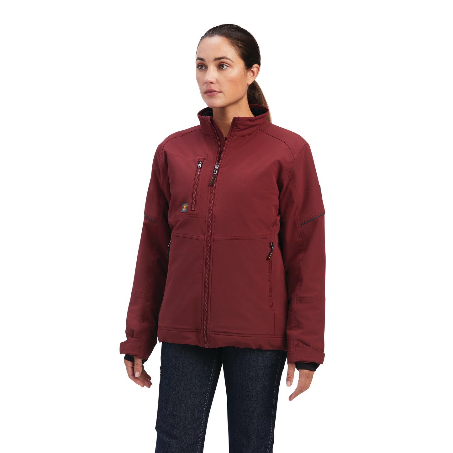 Ariat® Ladies Rebar DuraStretch Insulated Port Red Jacket 10041472