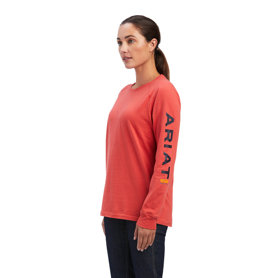 Ariat® Ladies Rebar Cotton Strong Logo Graphic T-Shirt 10041513