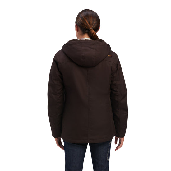 Ariat Ladies Rebar DuraCanvas™ Insulated Mole Brown Jacket 10041601