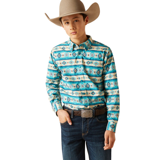 Ariat Youth Boy's Brent Sandshell Classic Fit Button Down Shirt 10046431