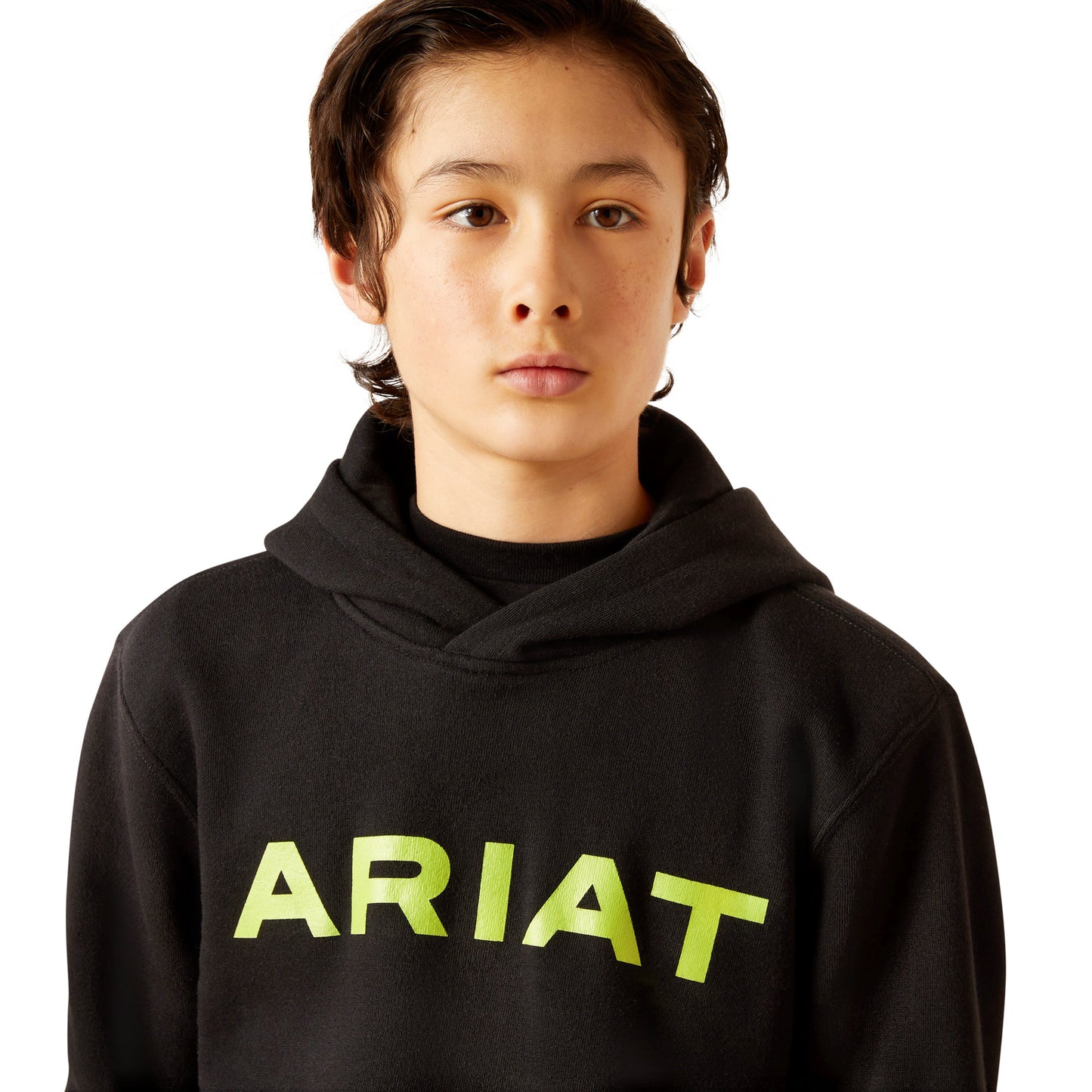 Ariat Youth Boy's Front Logo Black Hoodie 10046477