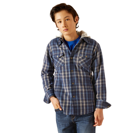 Ariat Youth Boy's Hanley Mood Indigo Shirt Jacket 10046481