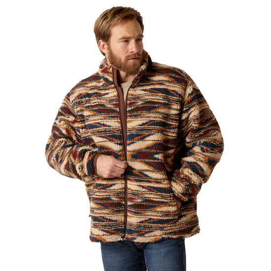 Ariat Men's Chimayo Aztec Saltillo Multicolor Fleece Jacket 10046021
