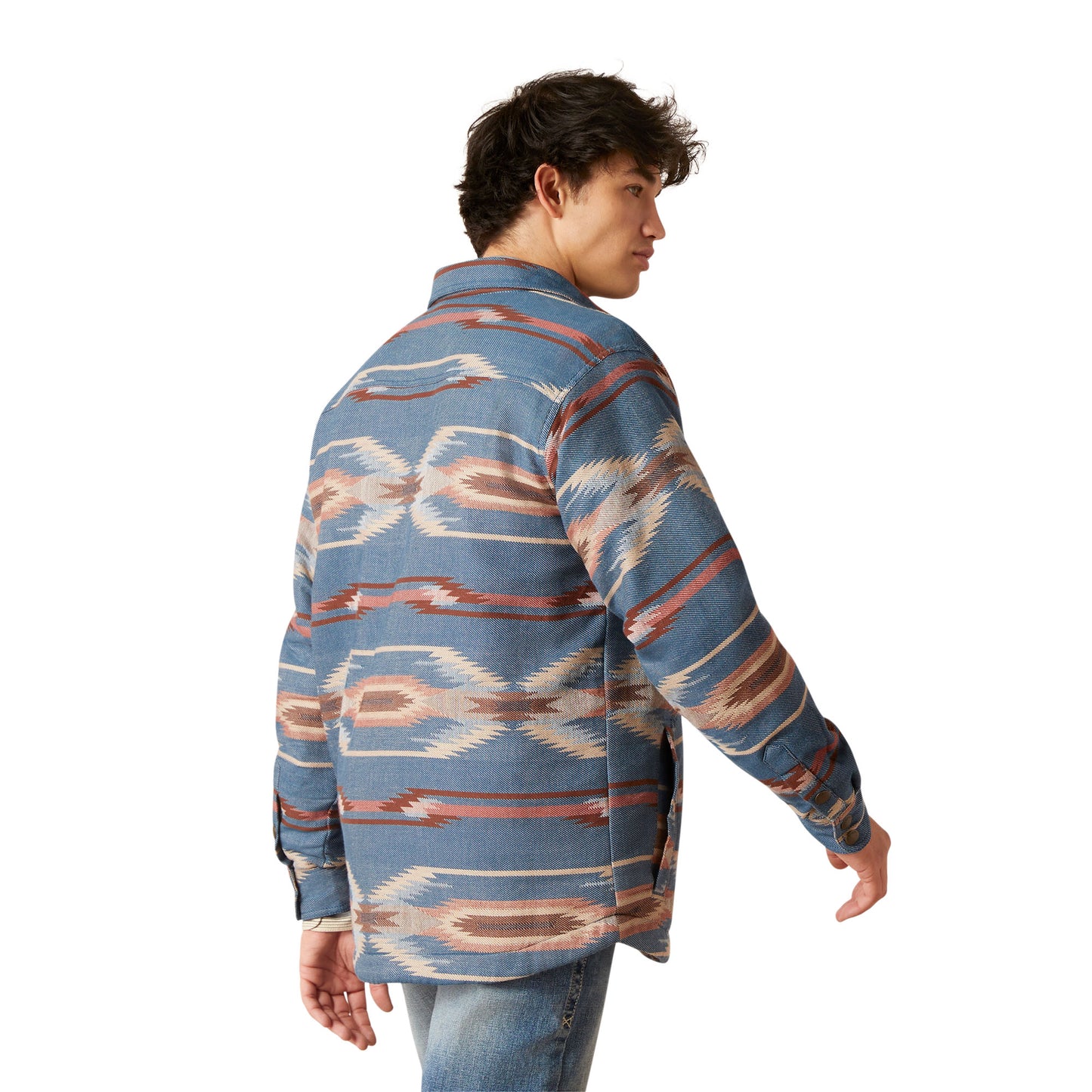 Ariat Men's Retro Chimayo Aztec Sailor Blue Shirt jacket 10046025