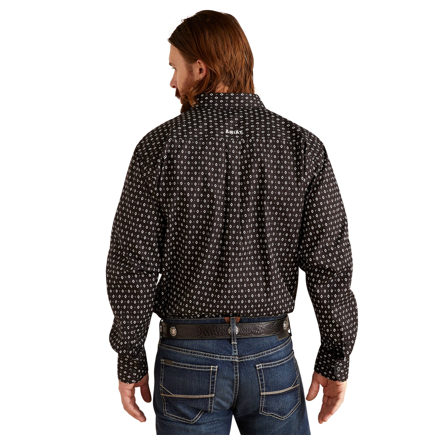 Ariat Men's Slade Classic Fit Black Western Button Down Shirt 10046306
