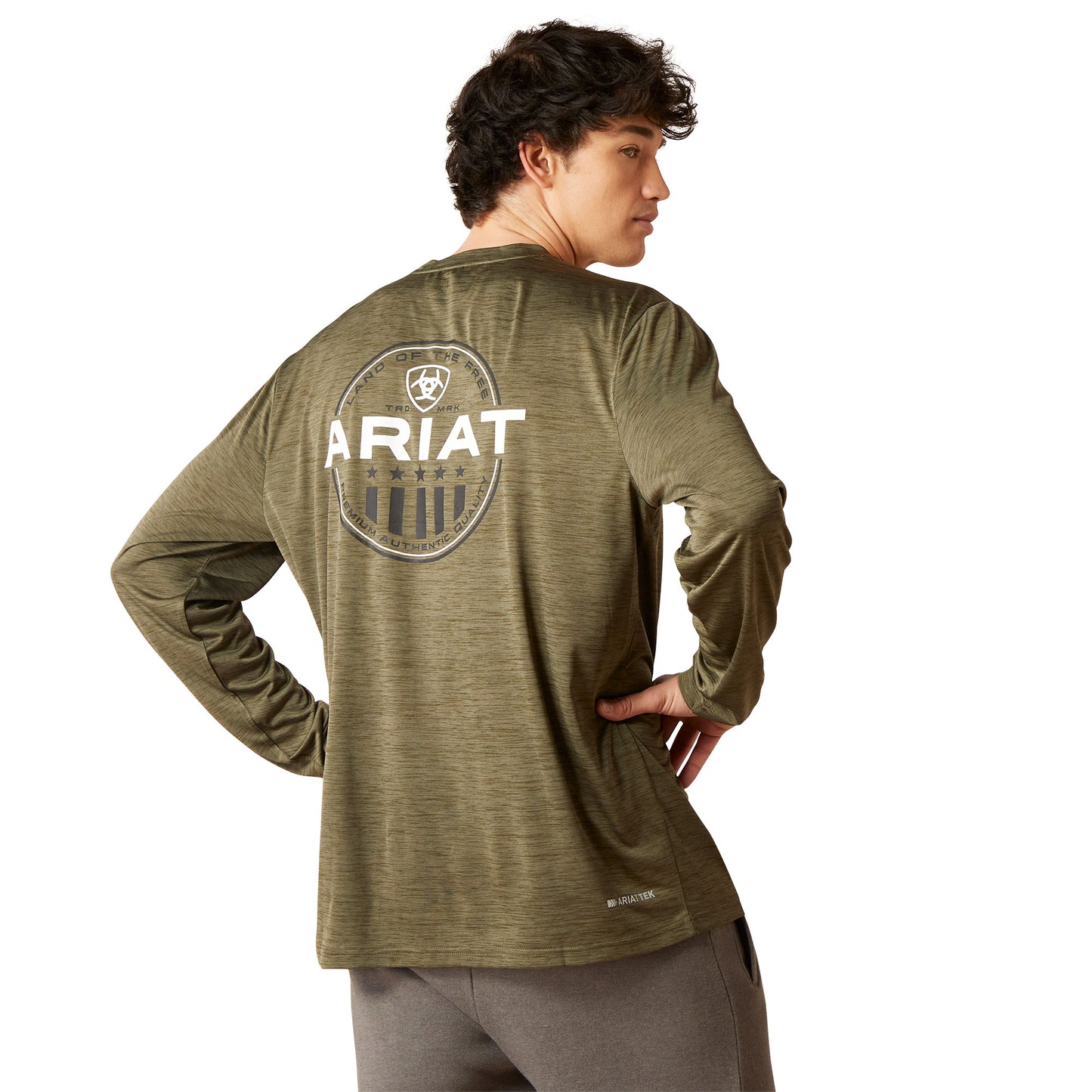 Ariat Men's Charger Roundabout Brine Olive T-shirt 10046422