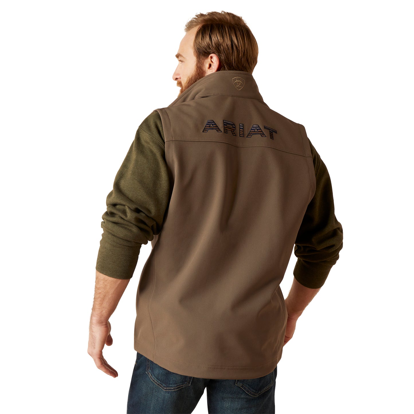 Ariat Men's Logo 2.0 Softshell Banyan Bark Vest 10046614
