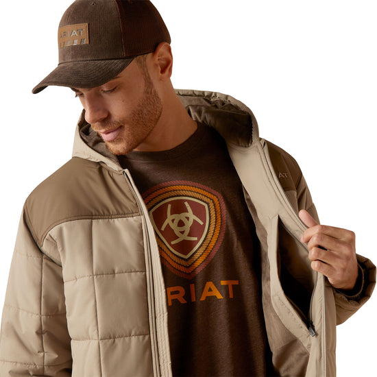 Ariat Men's Crius Hooded Insulated Major Brown Jacket 10046765