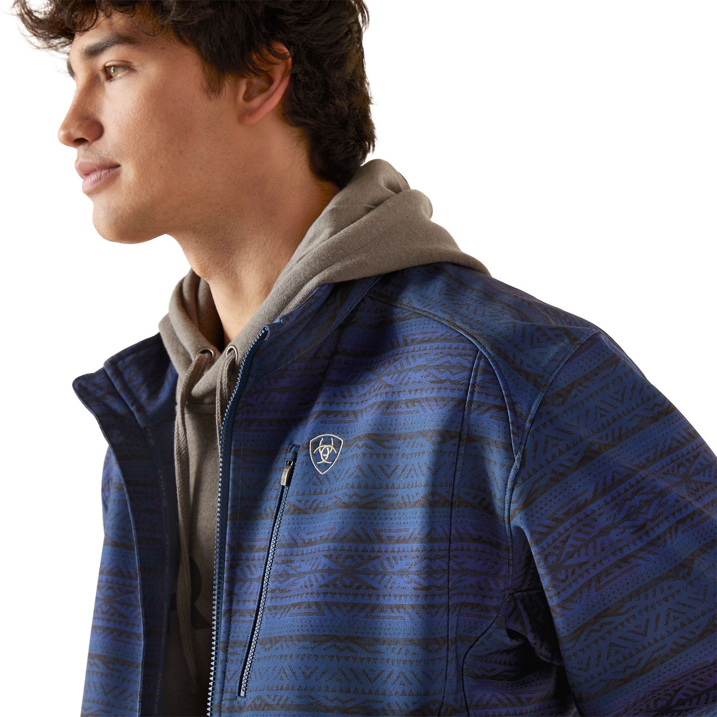 Ariat Men's Logo 2.0 Softshell Midsummer Night Full Zip Jacket 10046789