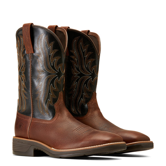 Ariat Men's Ridgeback Deepest Clay & Black Western Boots 10046983