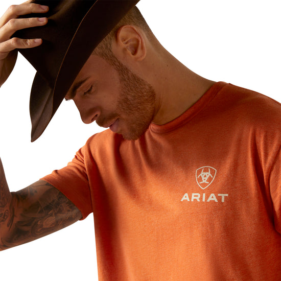 Ariat Men's SW Box Adobe Heather Short Sleeve T-Shirt 10047611