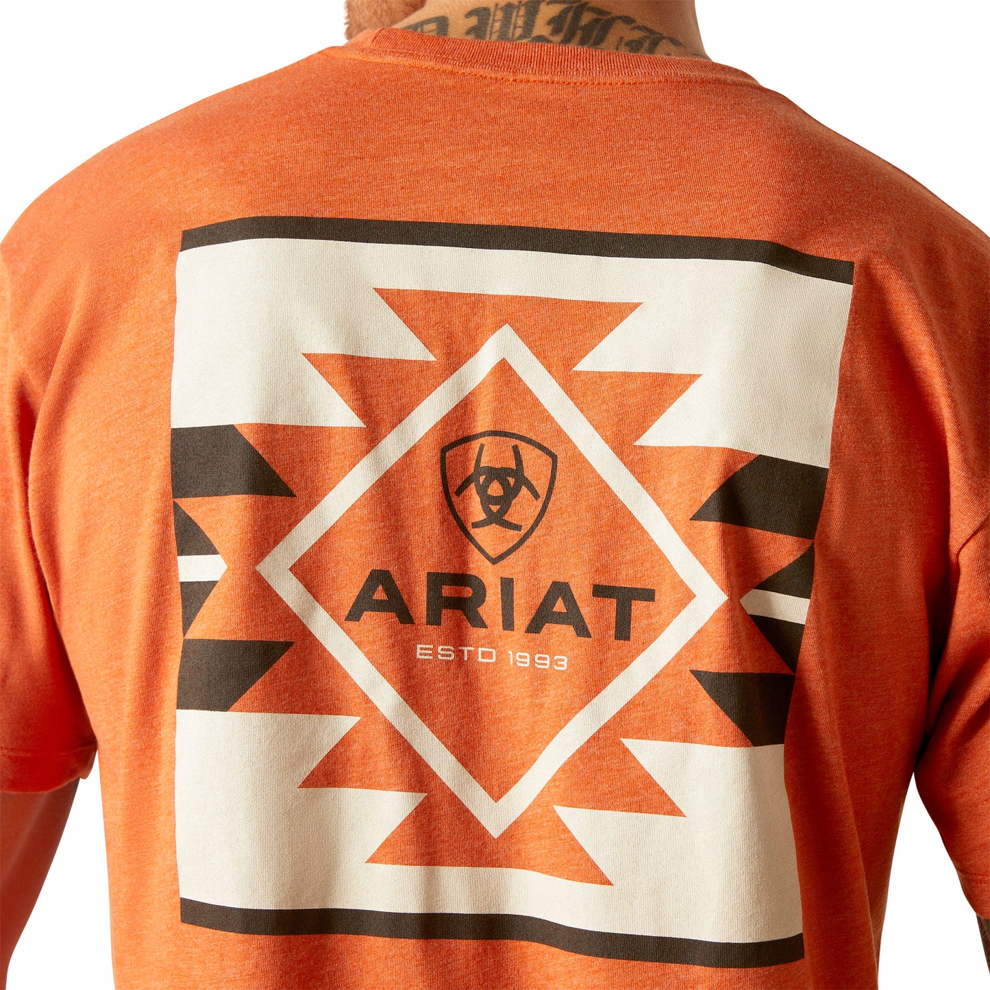Ariat Men's SW Box Adobe Heather Short Sleeve T-Shirt 10047611