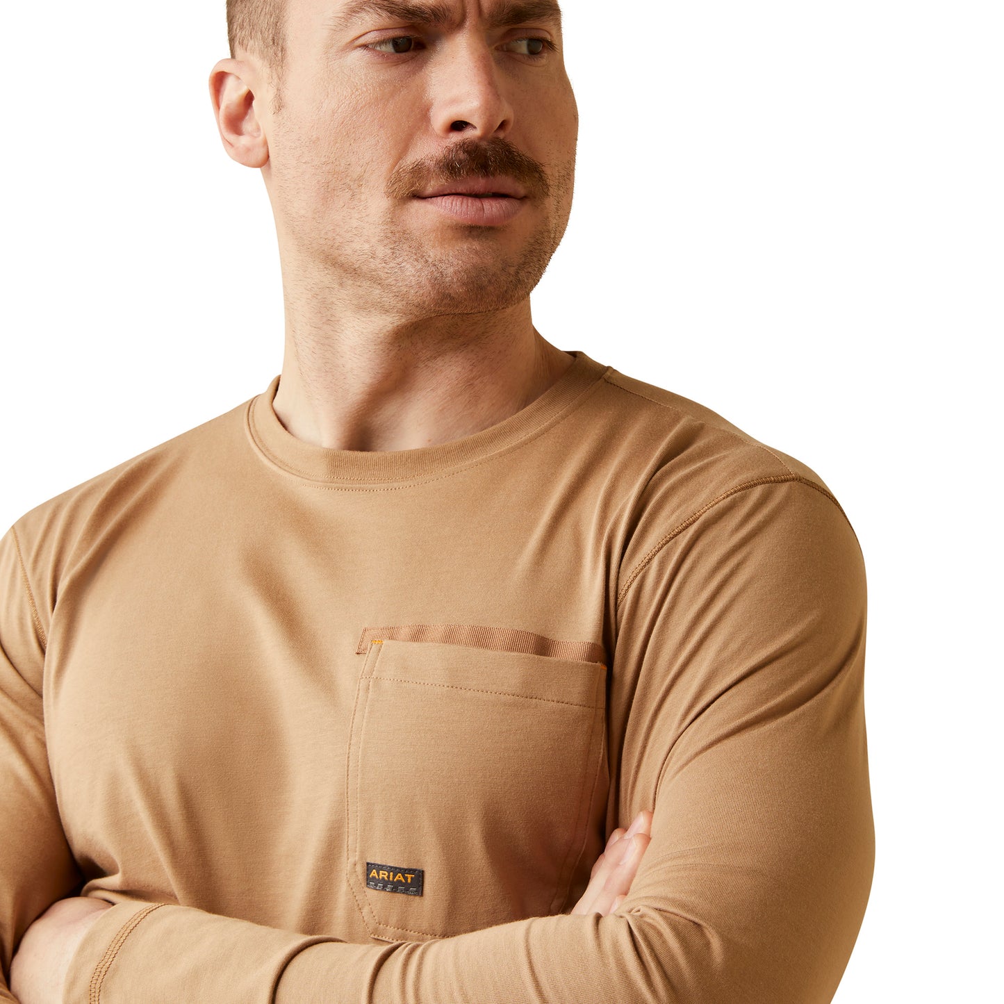 Ariat Men's Rebar Workman Born For This Graphic Khaki T-Shirt 10046187