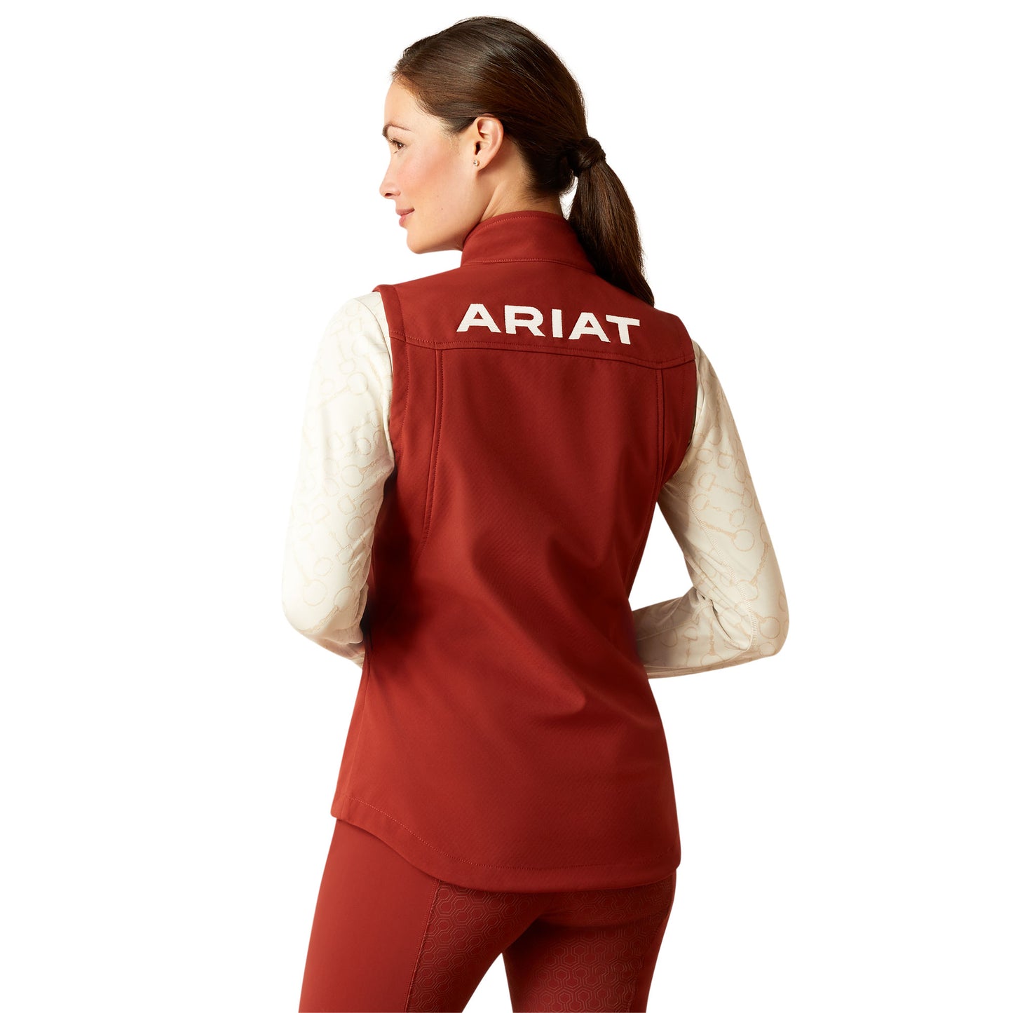 Ariat Ladies New Team Softshell Fried Brick Vest 10046694