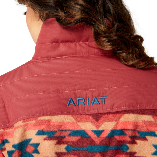Ariat Ladies Prescott Multicolor Campfire Print Fleece Jacket 10046038