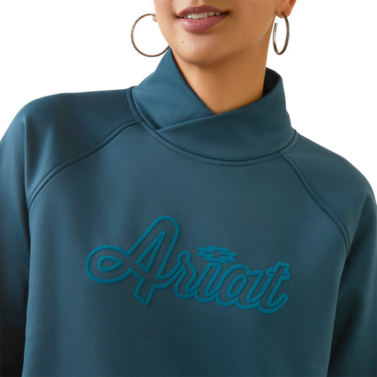 Ariat Ladies Tek Crossover Reflective Pond Blue Sweatshirt 10046279