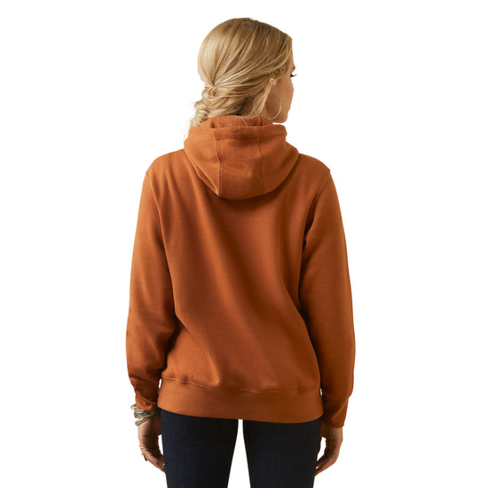Ariat Ladies R.E.A.L Cow Hyde Glazed Ginger Hoodie 10046453