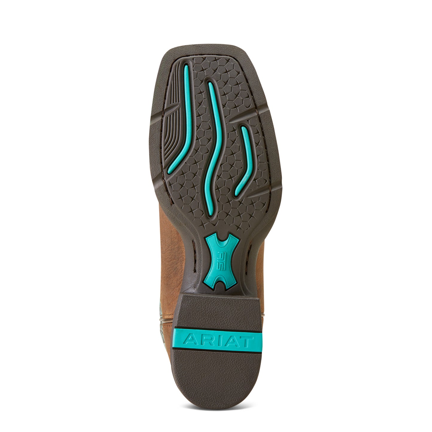 Ariat Ladies Round Up Old Earth & Turquoise Blanket Western Boots 10046882