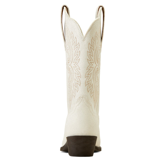 Ariat Ladies Heritage R StretchFit Distressed Ivory Western Boots 10046898