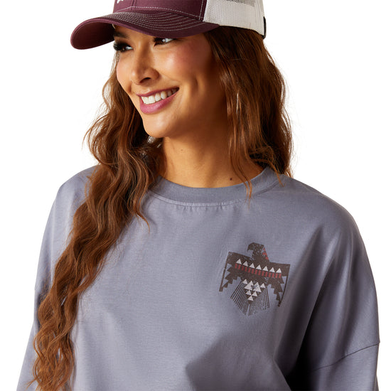 Ariat Ladies Thunderbird Graphic Folkstone Grey T-Shirt 10047406