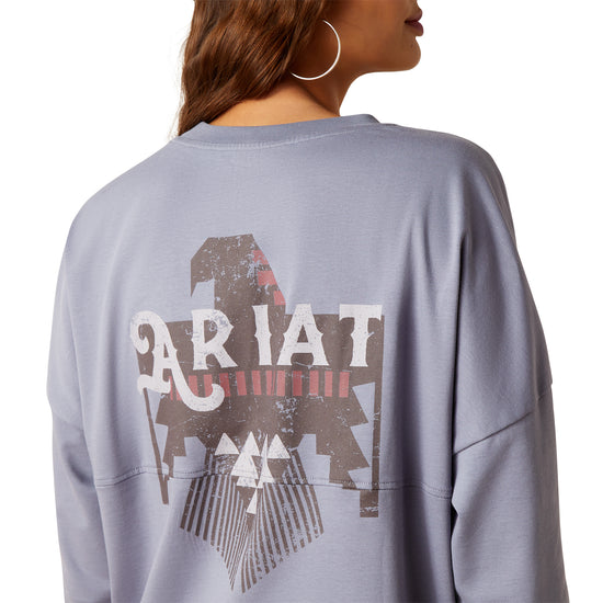 Ariat Ladies Thunderbird Graphic Folkstone Grey T-Shirt 10047406