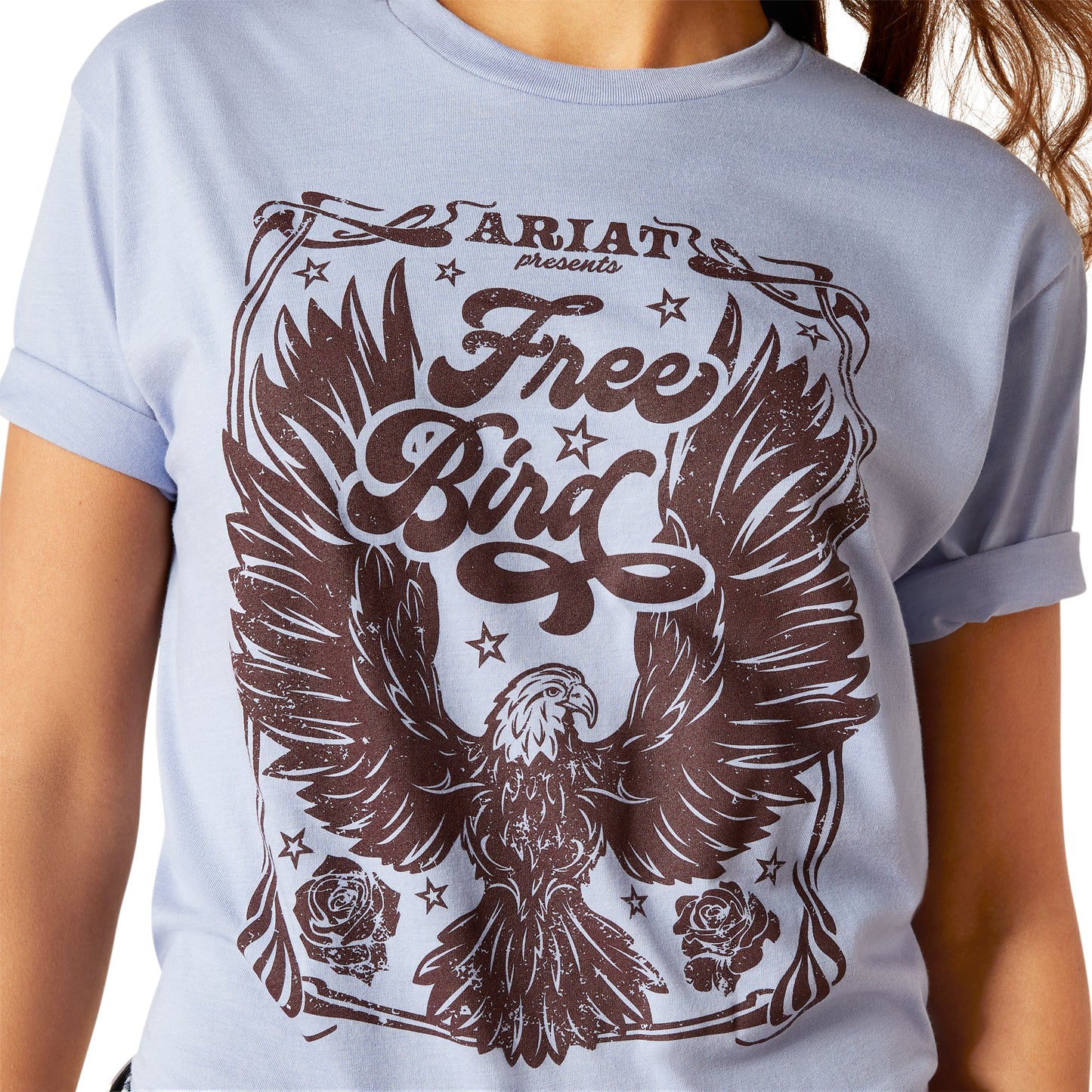 Ariat Ladies American Free Orchid Heather T-Shirt 10047601