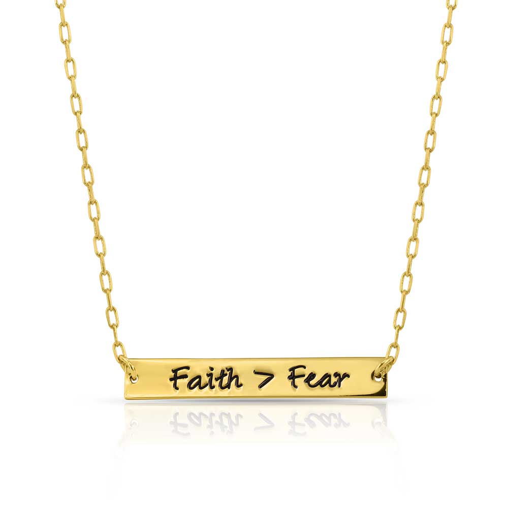 Montana Silversmiths Ladies Faith > Fear Bar Necklace FFNC5060