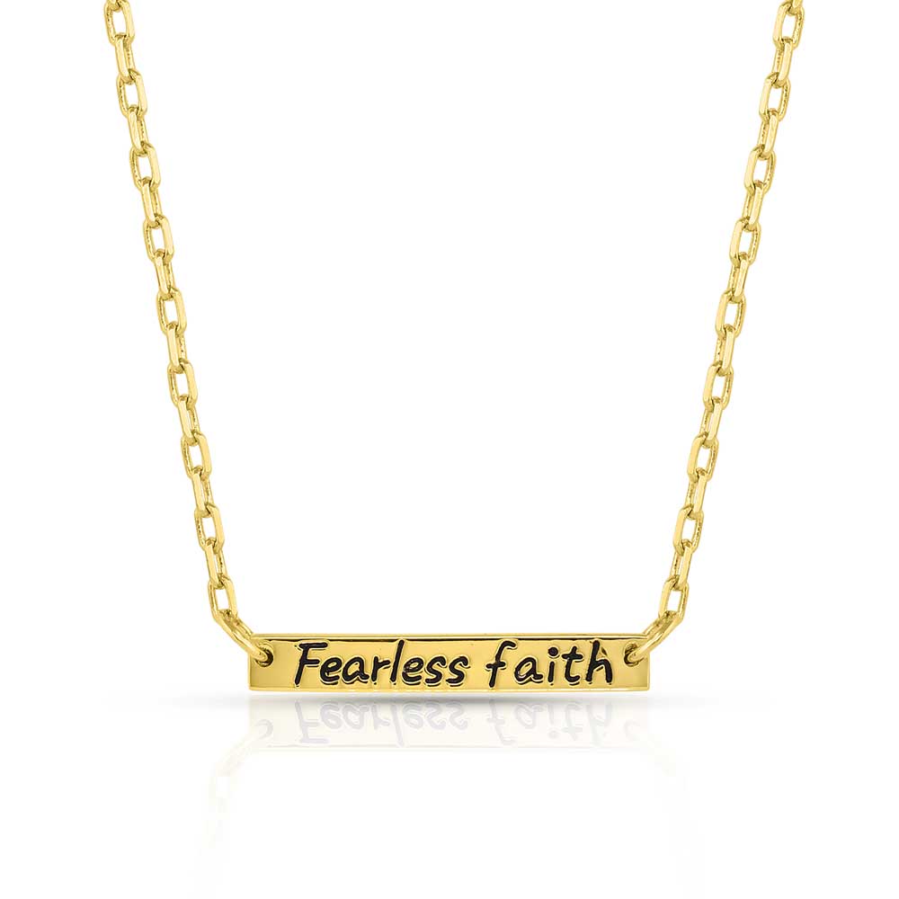 Montana Silversmiths® Women's Fearless Faith Bar Necklace FFNC5061