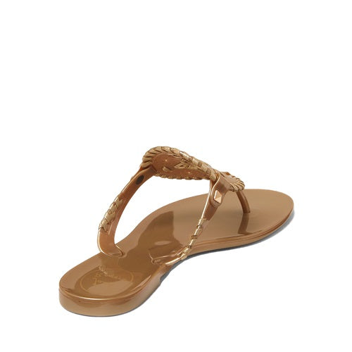 Jack Roger Ladies Slip On Georgica Jelly Gold Sandals 1213SS0010710-GLD
