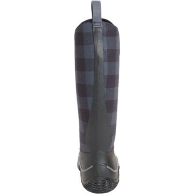 Muck® Ladies Hale Plaid Grey & Black Tall Pull On Boots HAW-1PLD-BLK