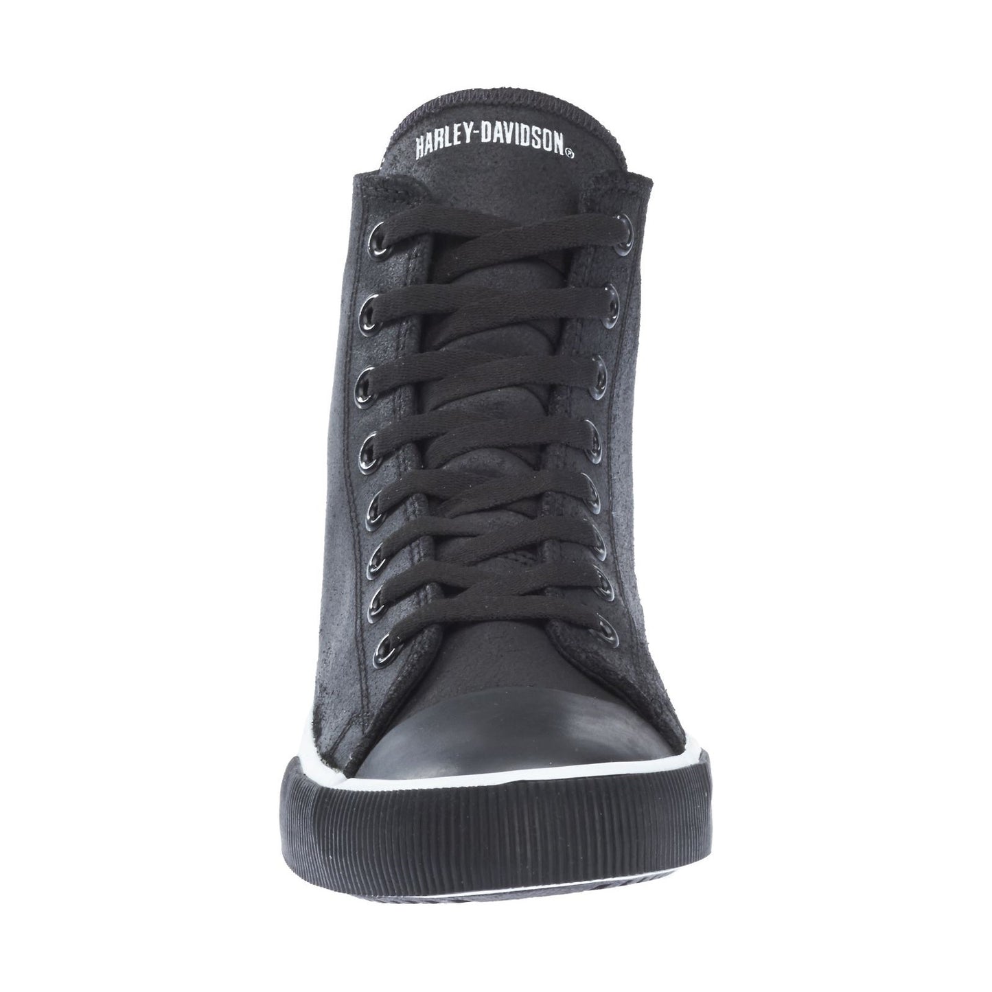 Harley Davidson Men's Baxter Black and White Hi-Top Shoes D93341