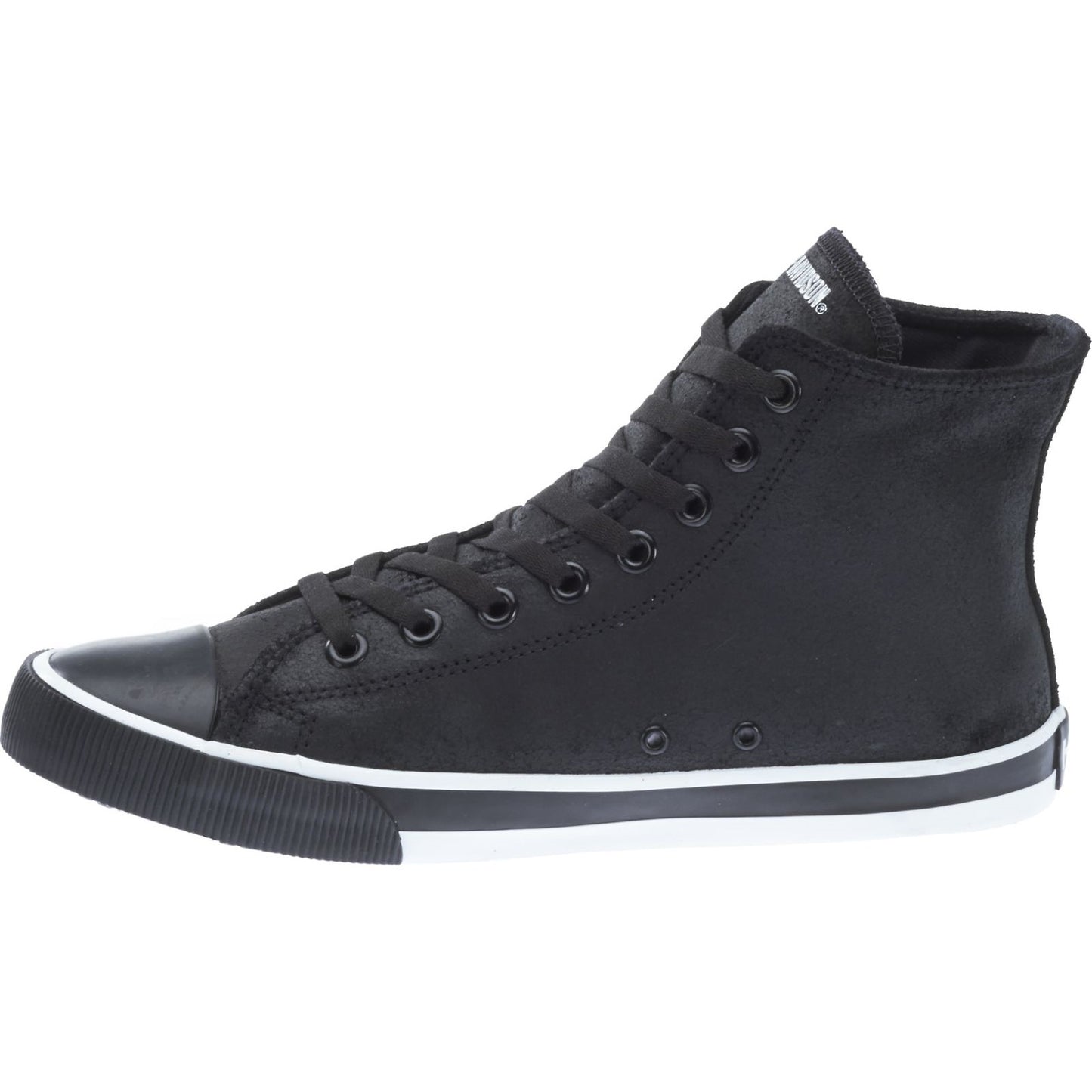 Harley Davidson Men's Baxter Black and White Hi-Top Shoes D93341